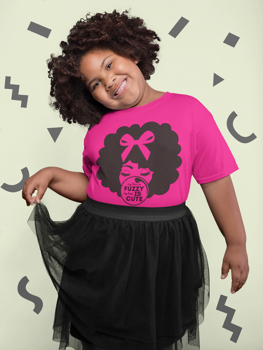 Afro Girl Tee Kids